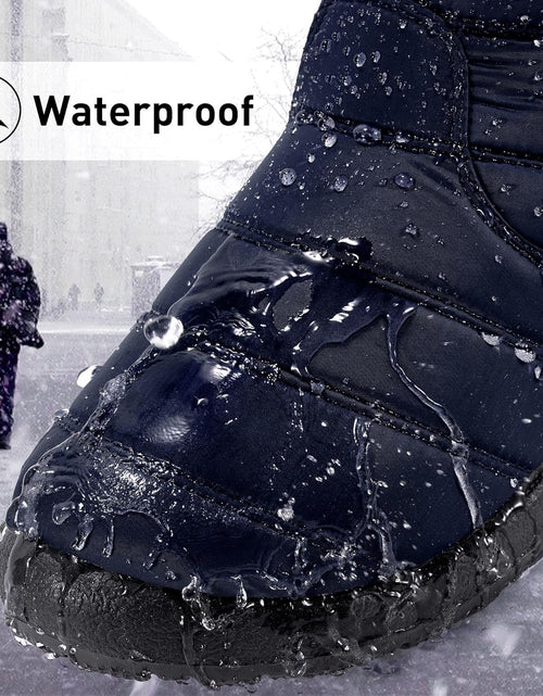 Load image into Gallery viewer, Womens Snow Boots Winter Shoes with Warm Plush Fleece Lined Ankle Booties Outdoor Comfortable Slip on Waterproof Hiking Shoe
