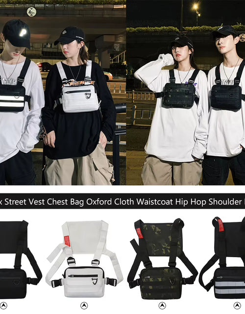 Load image into Gallery viewer, Multi-Function Chest Bags Men Women Oxford Cloth Vest Hip-Hop Street Belt Pouch
