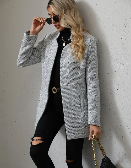 Load image into Gallery viewer, LUNE Open Front Overcoat Fall Winter Cloth for Women
