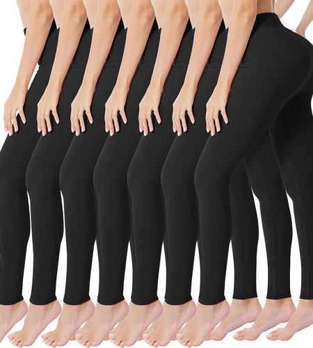 High Waisted Leggings for Women Buttery Soft Stretchy Tummy Control Workout Yoga Running Pants One&Plus Size