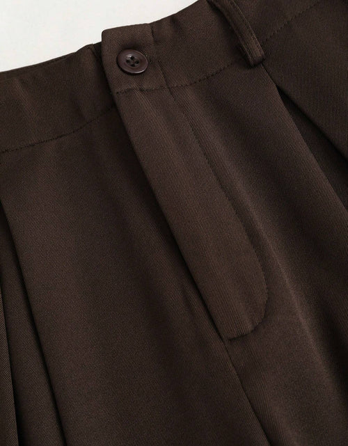 Load image into Gallery viewer, Sweetra Women&#39;S Retro Elegant Jacquard Crimp Pleated Wide-Leg Pants, Autumn/Winter Fall Cloth for Women
