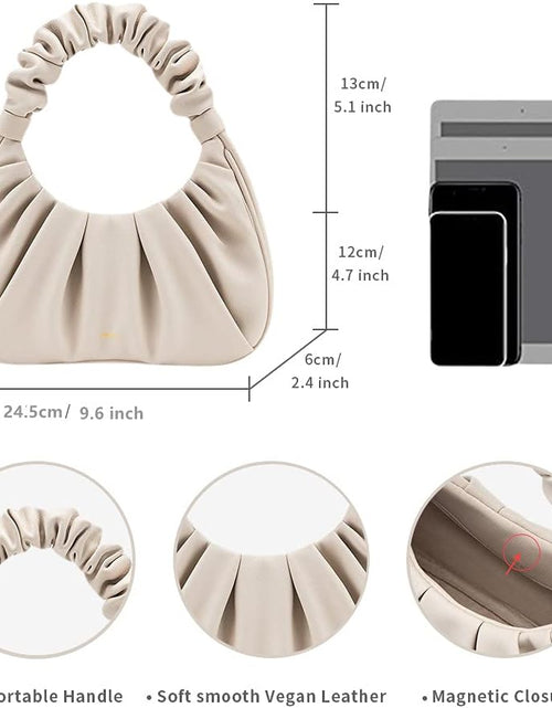 Load image into Gallery viewer, Gabbi Bag Chic Pouch Bag Vegan Leather Vintage Hobo Handbag Fashionable for Women
