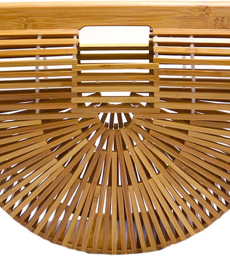 Womens Bamboo Handbag Handmade Large Tote Bag