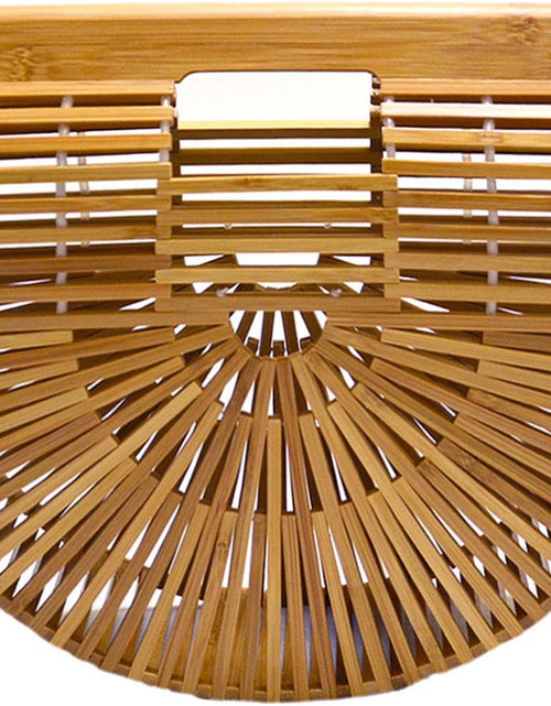 Load image into Gallery viewer, Womens Bamboo Handbag Handmade Large Tote Bag
