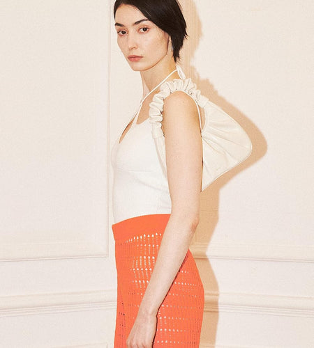 Gabbi Bag Chic Pouch Bag Vegan Leather Vintage Hobo Handbag Fashionable for Women