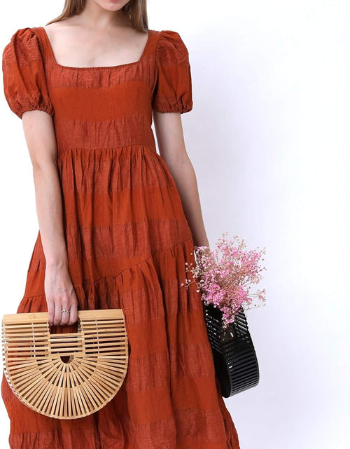 Load image into Gallery viewer, Womens Bamboo Handbag Handmade Large Tote Bag
