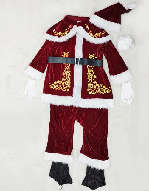 Load image into Gallery viewer, Hat Santa Claus Cosplay Costume Dress Shawl Christmas Cosplay Cloth Party Cloth Accessories Socks Women Evening Dress
