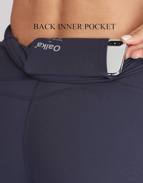 Load image into Gallery viewer, Women&#39;S Short Yoga Side Pockets High Waist Workout Running Shorts
