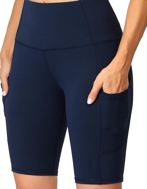 Load image into Gallery viewer, Women&#39;S Short Yoga Side Pockets High Waist Workout Running Shorts
