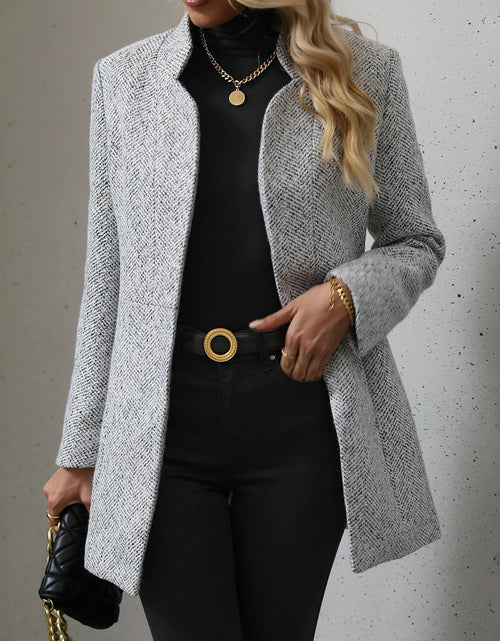 Load image into Gallery viewer, LUNE Open Front Overcoat Fall Winter Cloth for Women
