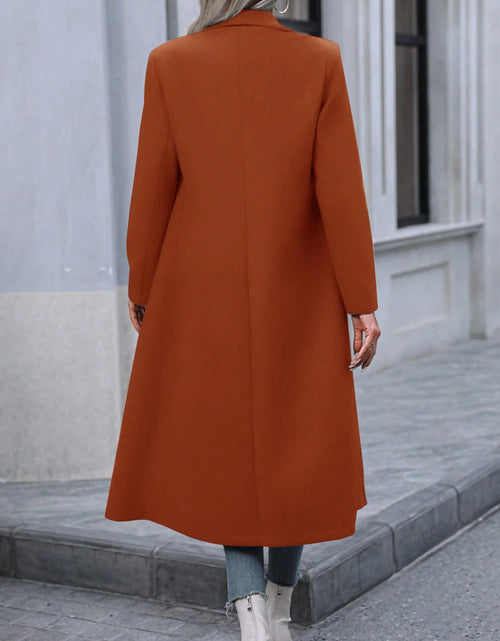 Load image into Gallery viewer, Pariaura Women&#39;S Double Breasted Long Sleeve Overcoat
