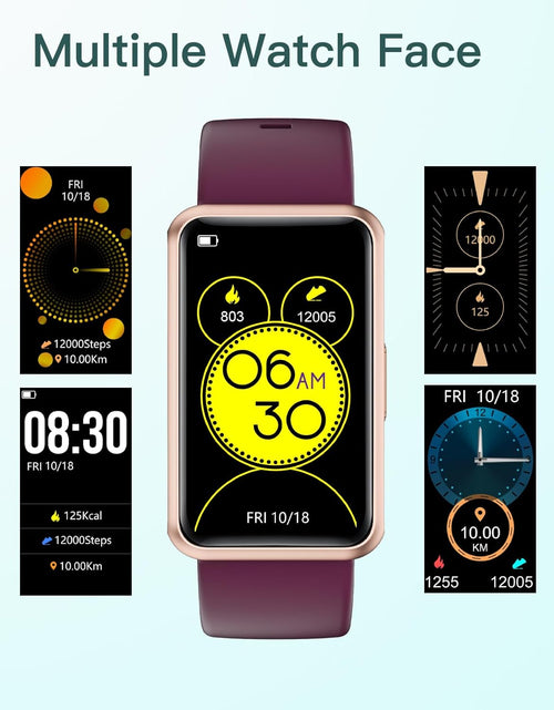 Load image into Gallery viewer, Fitness Tracker No Bluetooth No APP No Phone Needed, Fitness Watch for Men Women Parents IP68 Waterproof with Full Touch Screen Steps Calories Counter Sleep Tracker Alarm Clocks (Purple)
