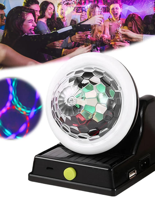 Load image into Gallery viewer, GlowOrb™ Waterproof Rotating Disco Ball Light – Colorful LED Magic for Parties &amp; Events
