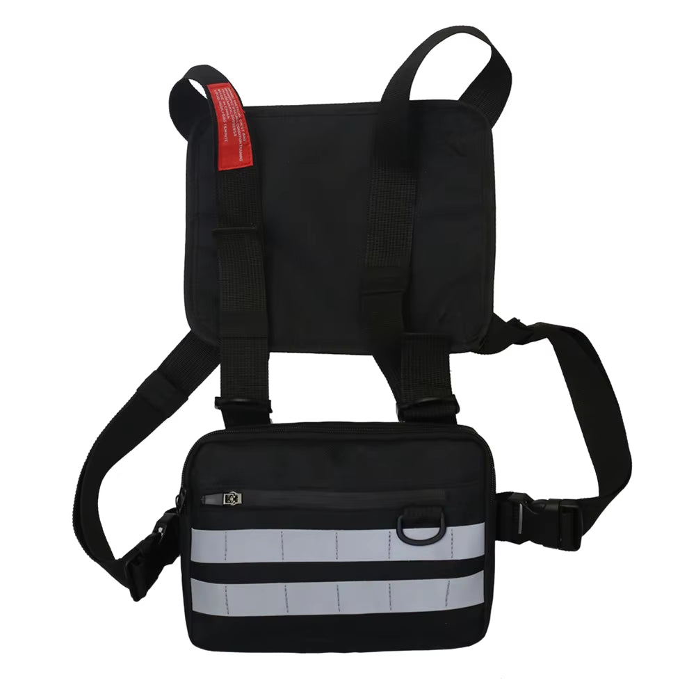 Multi-Function Chest Bags Men Women Oxford Cloth Vest Hip-Hop Street Belt Pouch