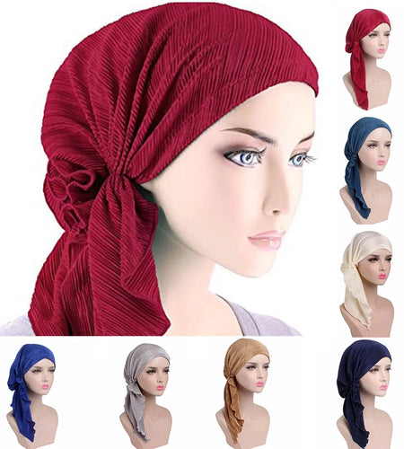 Head Wraps for Black Women Turban Headwraps Stretchy African Hair Wraps Jersey Head Scarf Tie Headbands