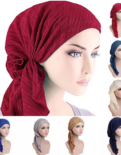 Load image into Gallery viewer, Head Wraps for Black Women Turban Headwraps Stretchy African Hair Wraps Jersey Head Scarf Tie Headbands
