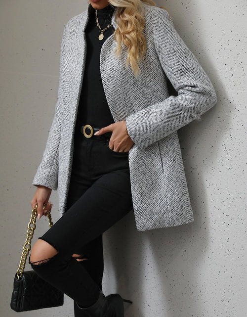 Load image into Gallery viewer, LUNE Open Front Overcoat Fall Winter Cloth for Women
