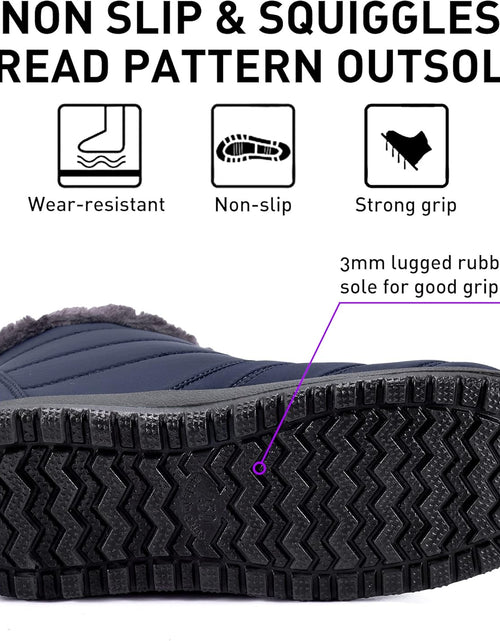 Load image into Gallery viewer, Womens Snow Boots Winter Shoes with Warm Plush Fleece Lined Ankle Booties Outdoor Comfortable Slip on Waterproof Hiking Shoe

