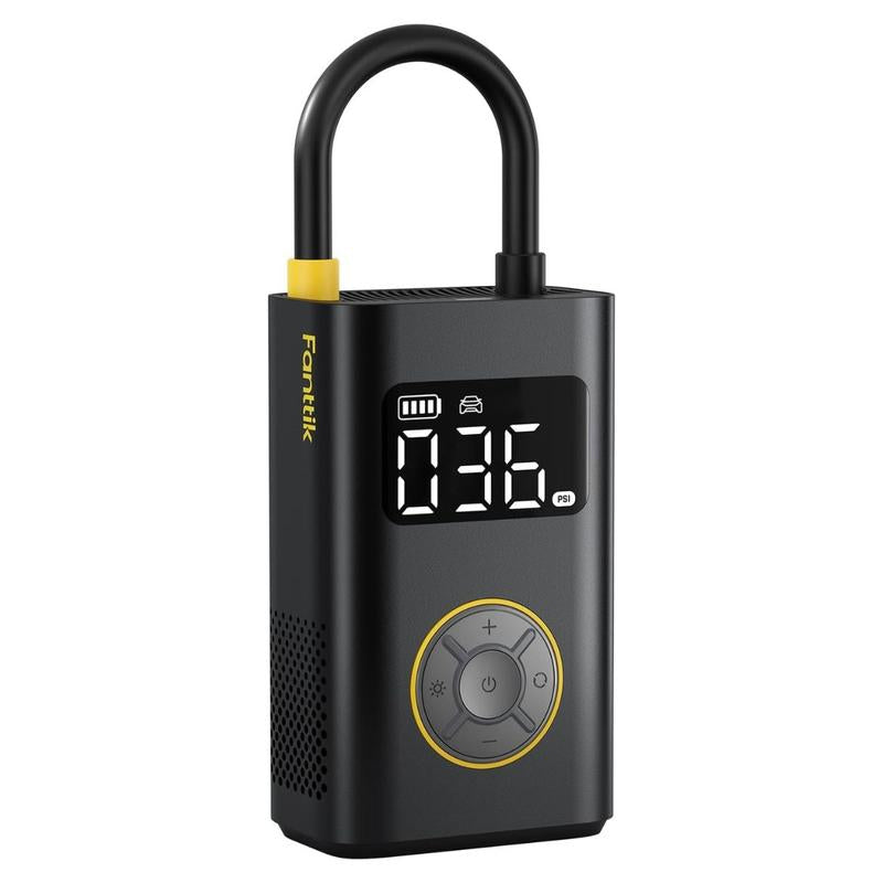 Portable Tire Inflator: Smart ON/OFF Hose Design