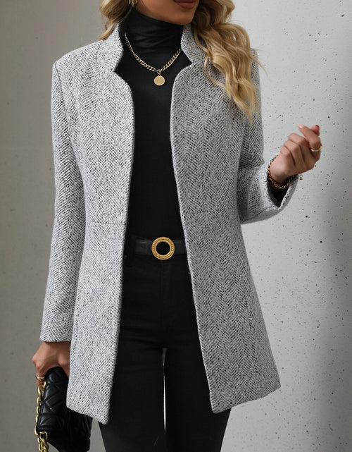 Load image into Gallery viewer, LUNE Open Front Overcoat Fall Winter Cloth for Women
